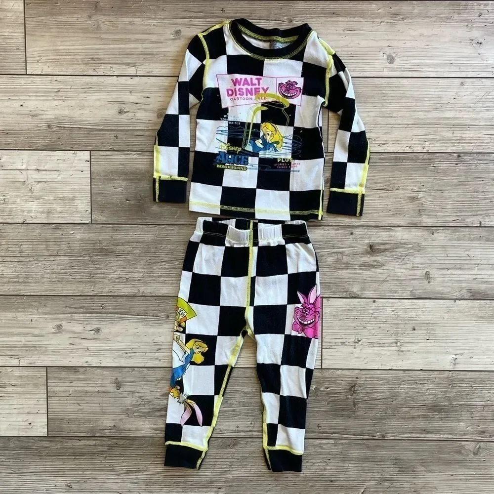 Disney | Alice In Wonderland Long Sleeve Pajama Set | Size: 2T